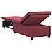 Divano letto Rosso 194 x 67 x 37 cm Tessuto - Foto miniatura 7