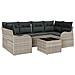Set Divano da Giardino 7 pcs Grigio chiaro e grigio scuro - Foto miniatura 1