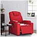 Poltrona Massaggio Elettrica Reclinabile Rosso Similpelle - Foto miniatura 2