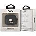 Airpods 3 Custodia In Silicone Karl Head 3d Luxury Antiurto, Nero - Foto miniatura 3