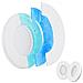 Cuscinetti Auricolari Di Ricambio Compatibili Con Cuffie Bose Qc45/qc45ii/qc45sc/qc35/qc35ii (paio) White - Foto miniatura 3