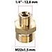 Adattatore Ottone Filettato M22x1,5 - 1/4"" | Compatibile Con Idropulitrici Kärcher Hd Hds, Nilfisk, Kranzle | Materiale Resistente - Foto miniatura 4