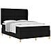 Letto con molle e materasso Grigio Scuro 90x190 cm Tessuto Nero - Foto miniatura 1