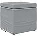 Pouf Grigio chiaro Tessuto e Legno Ingegnerizzato - Foto miniatura 1