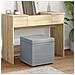 Pouf Grigio chiaro Tessuto e Legno Ingegnerizzato - Foto miniatura 2