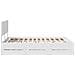 Struttura del letto Bianco 150 x 200 cm Legno Ingegnerizzato - Foto miniatura 9