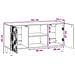 Mobile TV 102 x 34,5 x 50 cm Rovere Fumo Legno ingegnerizzato - Foto miniatura 8
