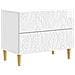 Comodino Bianco Lucido 62 x 34,5 x 48 cm Legno ingegnerizzato - Foto miniatura 1