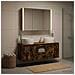 Set di Armadi da Bagno 4 pcs Rovere Fumo Legno ingegnerizzato - Foto miniatura 4