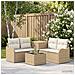 Set di divani 6 pz Beige e Bianco Crema - Foto miniatura 10