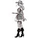 Costume Bianco Da Pirata Fantasma Da Donna Large - Foto miniatura 4