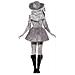 Costume Bianco Da Pirata Fantasma Da Donna Large - Foto miniatura 5