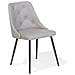 Set Di 2 Sedie Da Pranzo In Ecopelle Grigio Chiara Valerie - Foto miniatura 4