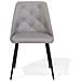 Set Di 2 Sedie Da Pranzo In Ecopelle Grigio Chiara Valerie - Foto miniatura 6