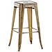 Sgabello Bar Joshua in Metallo I Sgabello Design Industriale E Scandinavian I Sgabello Senza Schienale Impilabile I Sgabello Bancone Alt. 77 CM Oro - Foto miniatura 1
