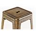 Sgabello Bar Joshua in Metallo I Sgabello Design Industriale E Scandinavian I Sgabello Senza Schienale Impilabile I Sgabello Bancone Alt. 77 CM Oro - Foto miniatura 3