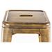Sgabello Bar Joshua in Metallo I Sgabello Design Industriale E Scandinavian I Sgabello Senza Schienale Impilabile I Sgabello Bancone Alt. 77 CM Oro - Foto miniatura 4