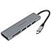 MD-C302 Interface Hub USB 3.2 Gen 1 (3.1 Gen 1) Tipo-A Colore Alluminio - Foto miniatura 1