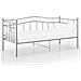 Telaio Divano Letto Grigio in Metallo 90x200 cm - Foto miniatura 1