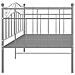 Telaio Divano Letto Grigio in Metallo 90x200 cm - Foto miniatura 8