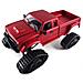 Pickup Truck Mit Rdern & Ketten 4wd 1:16 Rot (22393)  - Foto miniatura 3