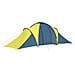 Tenda Da Campeggio Per 6 Persone Blu E Gialla - Foto miniatura 5