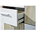 Credenza A Cinque Ante E Due Cassetti Nella Parte Centrale, Colore Bianco E Rovere, Misure 115 X 77 X 30 Cm - Foto miniatura 7