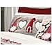 Completo Lenzuola Flanella Pensieri Delicati 100% Cotone Disegno Gnomi Matrimoniale Rosso - Foto miniatura 2