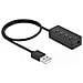 Adattatore USB per cuffie e microfono con 2 jack stereo da 3,5 mm per Windows e Mac OS - Foto miniatura 1
