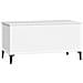 Tavolino Da Salotto Bianco 90x44,5x45 Cm In Legno Multistrato - Foto miniatura 2