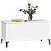 Tavolino Da Salotto Bianco 90x44,5x45 Cm In Legno Multistrato - Foto miniatura 3