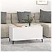 Tavolino Da Salotto Bianco 90x44,5x45 Cm In Legno Multistrato - Foto miniatura 4