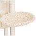 Albero Per Gatti Con Tiragraffi In Sisal Crema 108,5 Cm - Foto miniatura 6