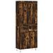 Credenza Rovere Fumo 69,5x34x180 Cm In Legno Multistrato - Foto miniatura 2