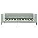 Divano Letto Con Materasso Grigio Chiaro 90x190 Cm In Velluto - Foto miniatura 6
