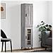Credenza Grigio Sonoma 34,5x34x180 Cm In Legno Multistrato - Foto miniatura 1