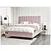 Letto Matrimoniale Con Contenitore Velluto Rosa 180 X 200 Cm Sezanne - Foto miniatura 1