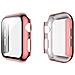 Cover Per Apple Watch 38mm Protezione Completa Con Vetro Temperato, Rosa - Foto miniatura 1