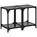 Tavolini Da Salotto Con Piano Vetro Nero 2pz 30x30x40cm Acciaio - Foto miniatura 2