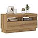 Mobile Tv Con Luci Led Artigianale 80x35x40cm Legno Multistrato - Foto miniatura 1