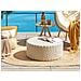 Pouf Mithi Beige Chiaro 70 Cm 70 Cm 30 Cm - Foto miniatura 1