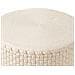 Pouf Mithi Beige Chiaro 70 Cm 70 Cm 30 Cm - Foto miniatura 3