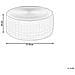 Pouf Mithi Beige Chiaro 70 Cm 70 Cm 30 Cm - Foto miniatura 6