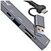 Hub Usb-c E Usb Con Usb-c + Usb 2.0 + 3.0 Lettore Di Schede Sd E Tf, Nero - Foto miniatura 3