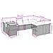 Set Divano Da Giardino 10 Pz Con Cuscini Grigio In Polyrattan - Foto miniatura 3