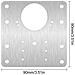 Piastra Di Riparazione Per Cerniere Per Mobili 9x9 Cm In Acciaio Inox 2-pack - Foto miniatura 2
