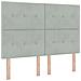 Testiera  Button Tufted Grigio Chiaro 160 cm Velluto - Foto miniatura 1