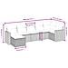 Set Divani da Giardino con Cuscini 7pz Nero Polyrattan - Foto miniatura 4