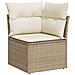 Set Divano da Giardino 10 pz con Cuscini Beige in Polyrattan - Foto miniatura 5