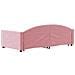 Divano Letto Estraibile con Cassetti Rosa 90x200 cm Velluto - Foto miniatura 5